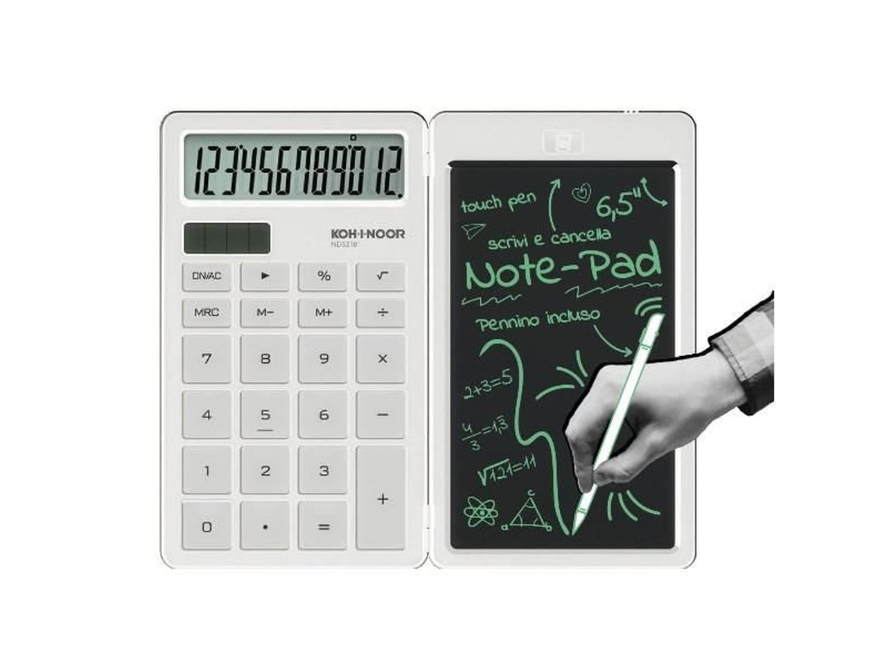 Calcolatrice 12 digit con note pad