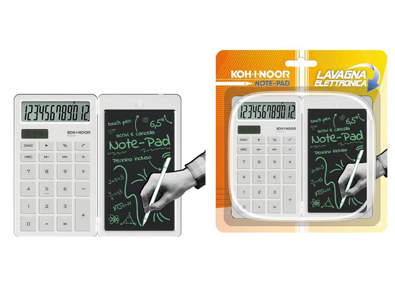 Calcolatrice 12 digit con note pad