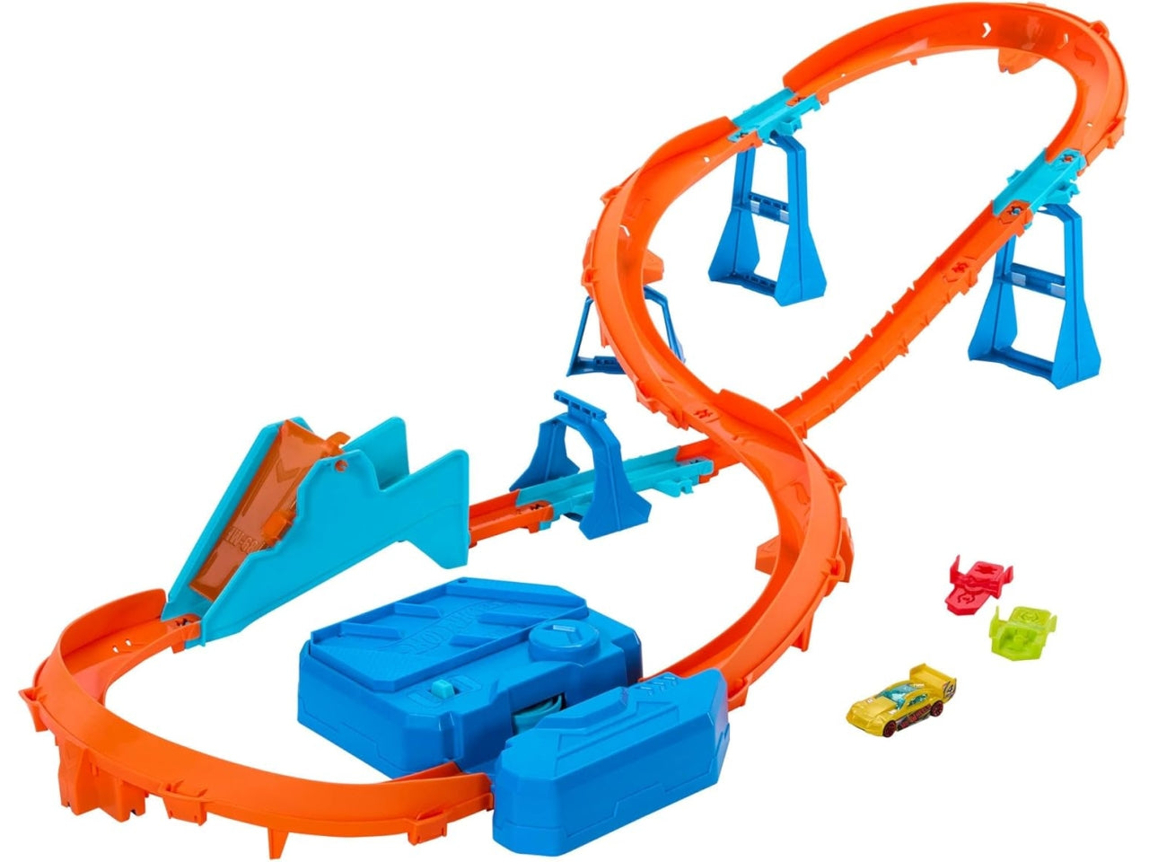 Hot Wheels track creator boosted jump speedway