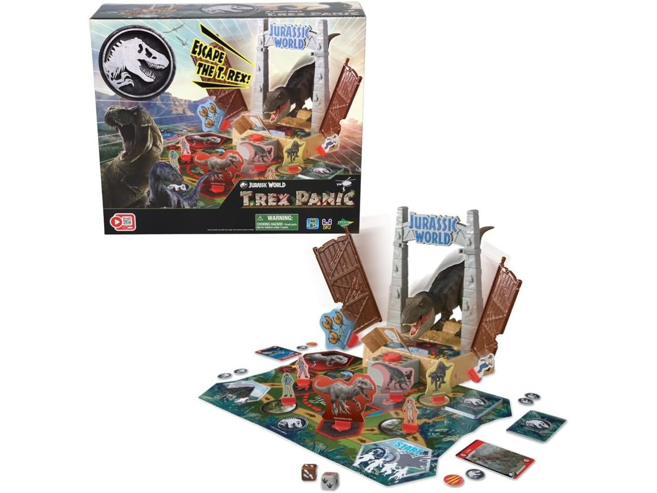 Jurassic world t-rex panic games