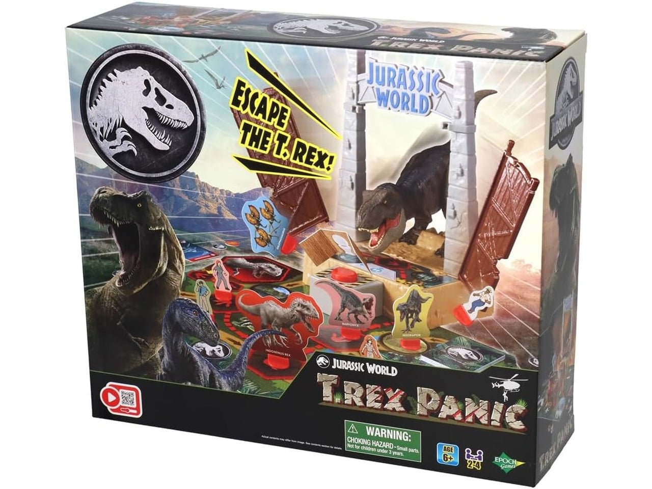 Jurassic world t-rex panic games