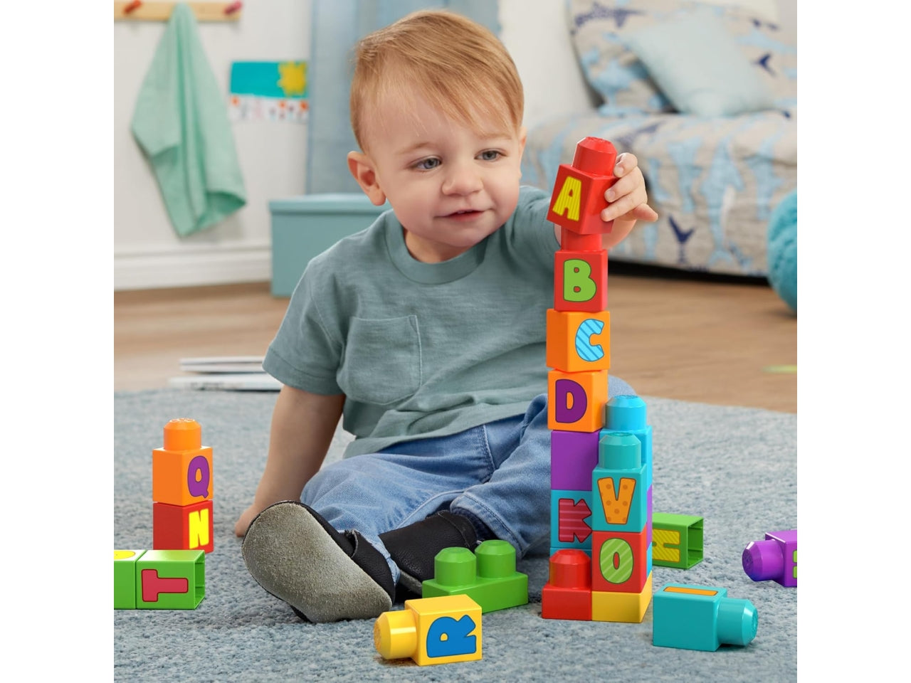 Mega blocks abc building bag