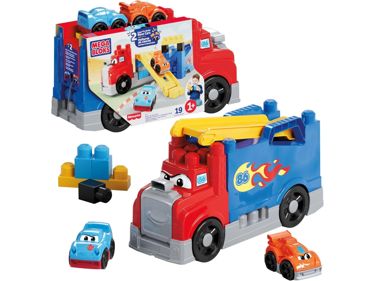 Mega bloks build & race rig