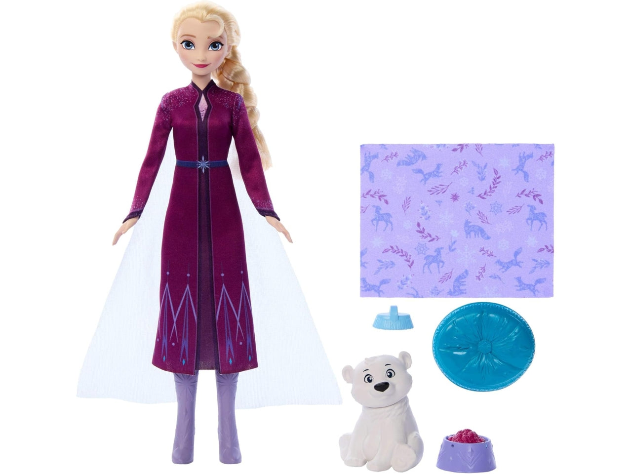Frozen elsa doll & bear cub