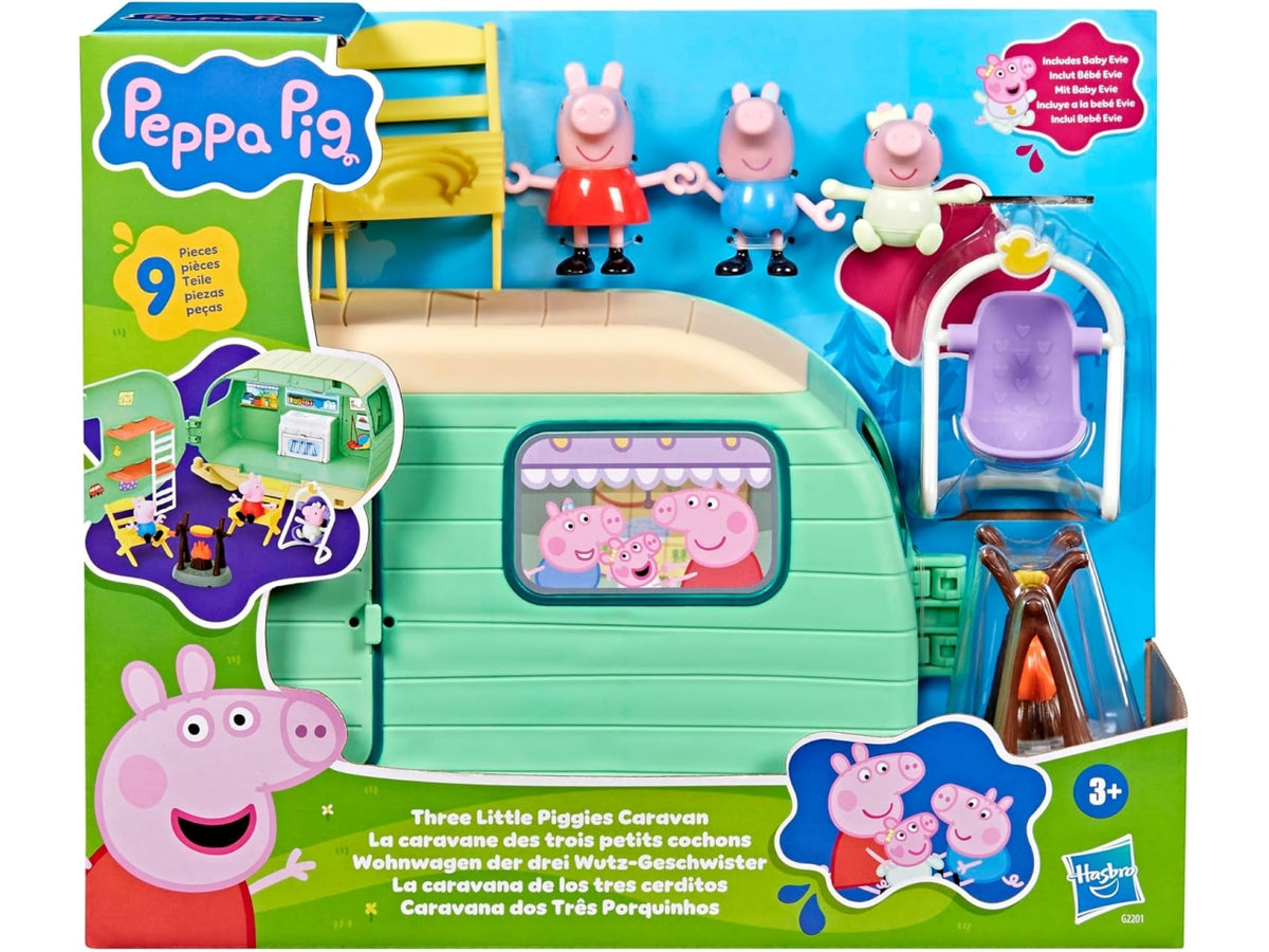 Peppa Pig three little piggies caravan