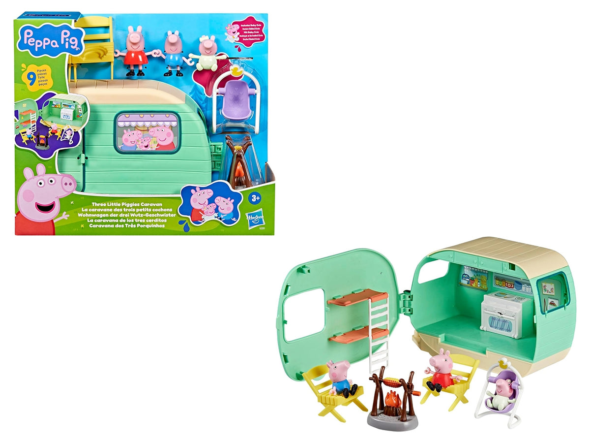 Peppa Pig three little piggies caravan