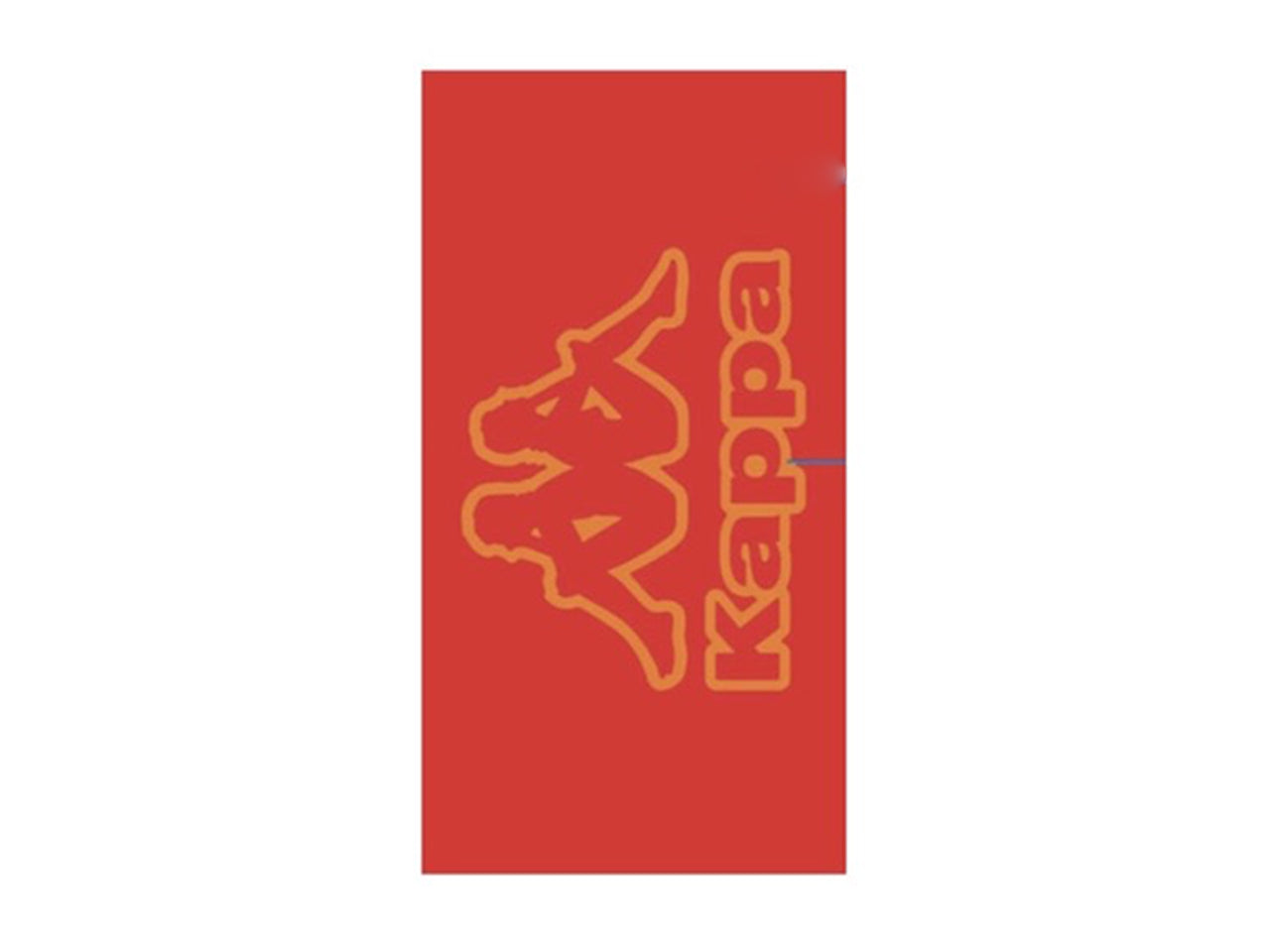 Kappa telo mare velour 86x160cm soft rosso