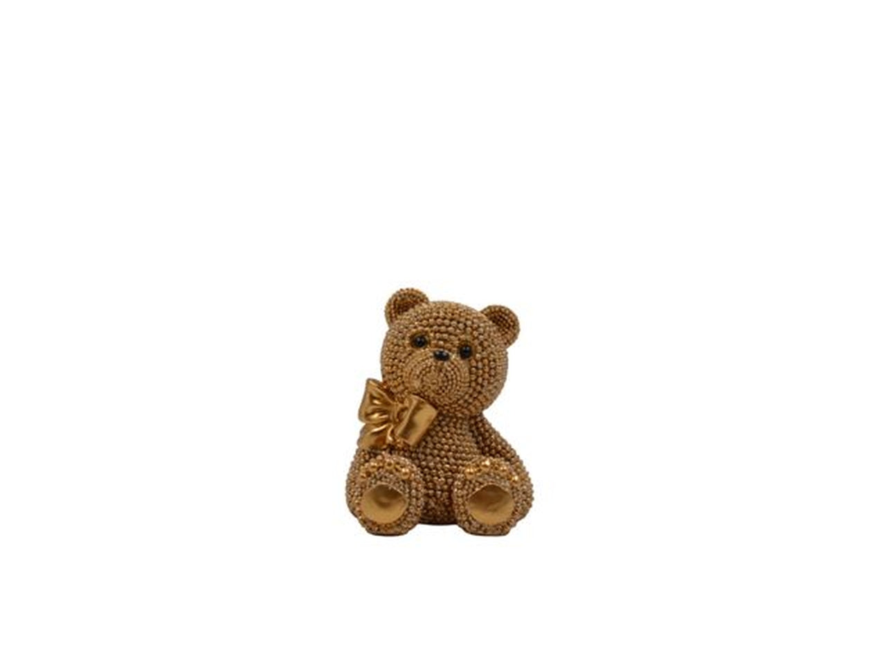 Orsetto resina oro piccolo 6x9cm