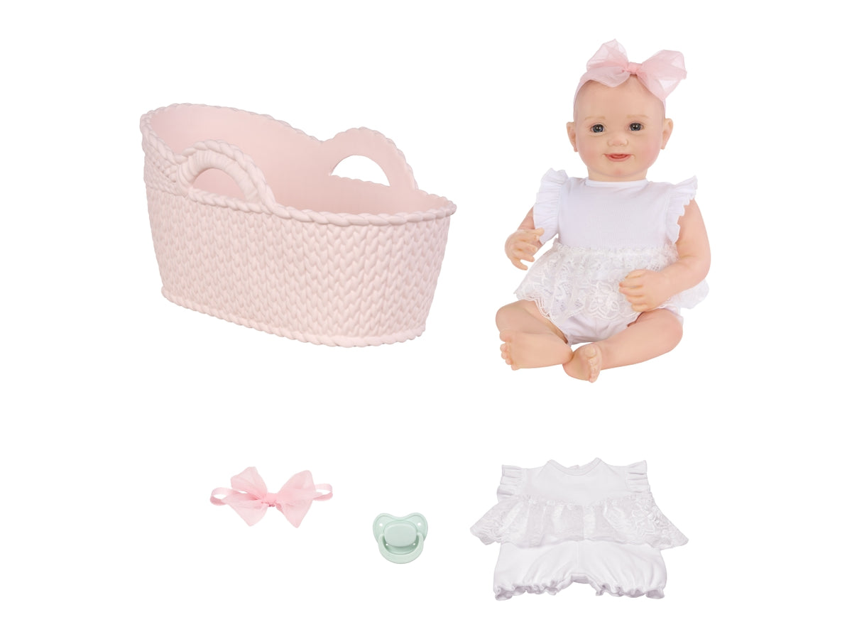 Baby born neoborn girl light/open