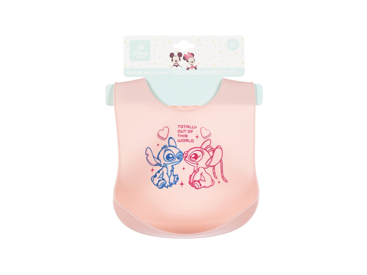 Lilo e stitch bavette 30x23cm silicone