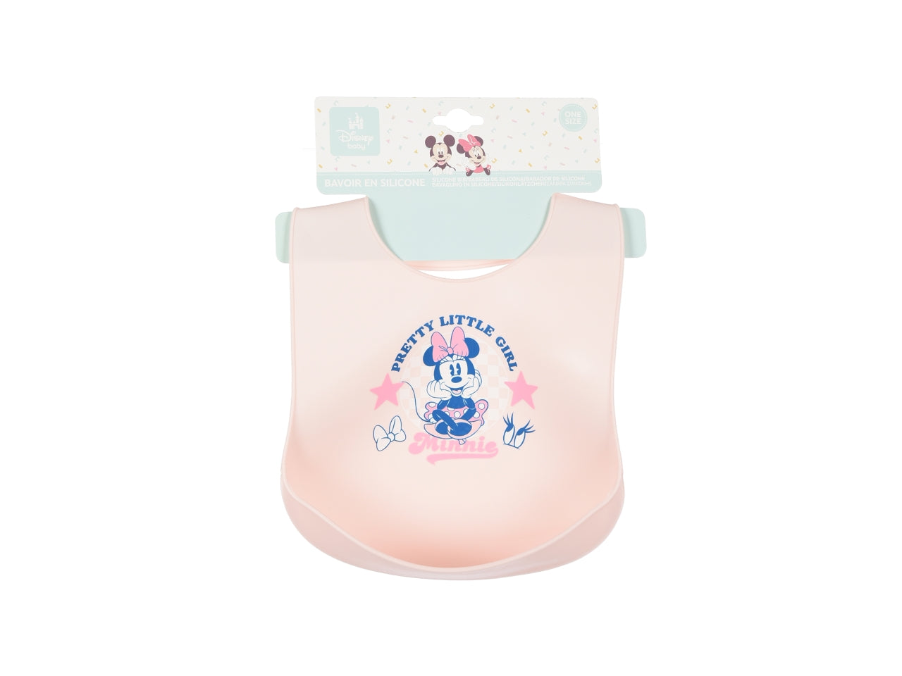 Minnie bavette 30x23cm silicone