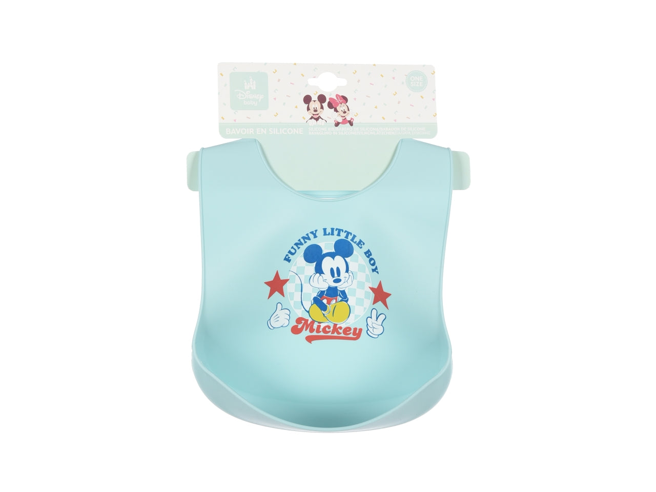 Mickey bavette 30x23cm silicone
