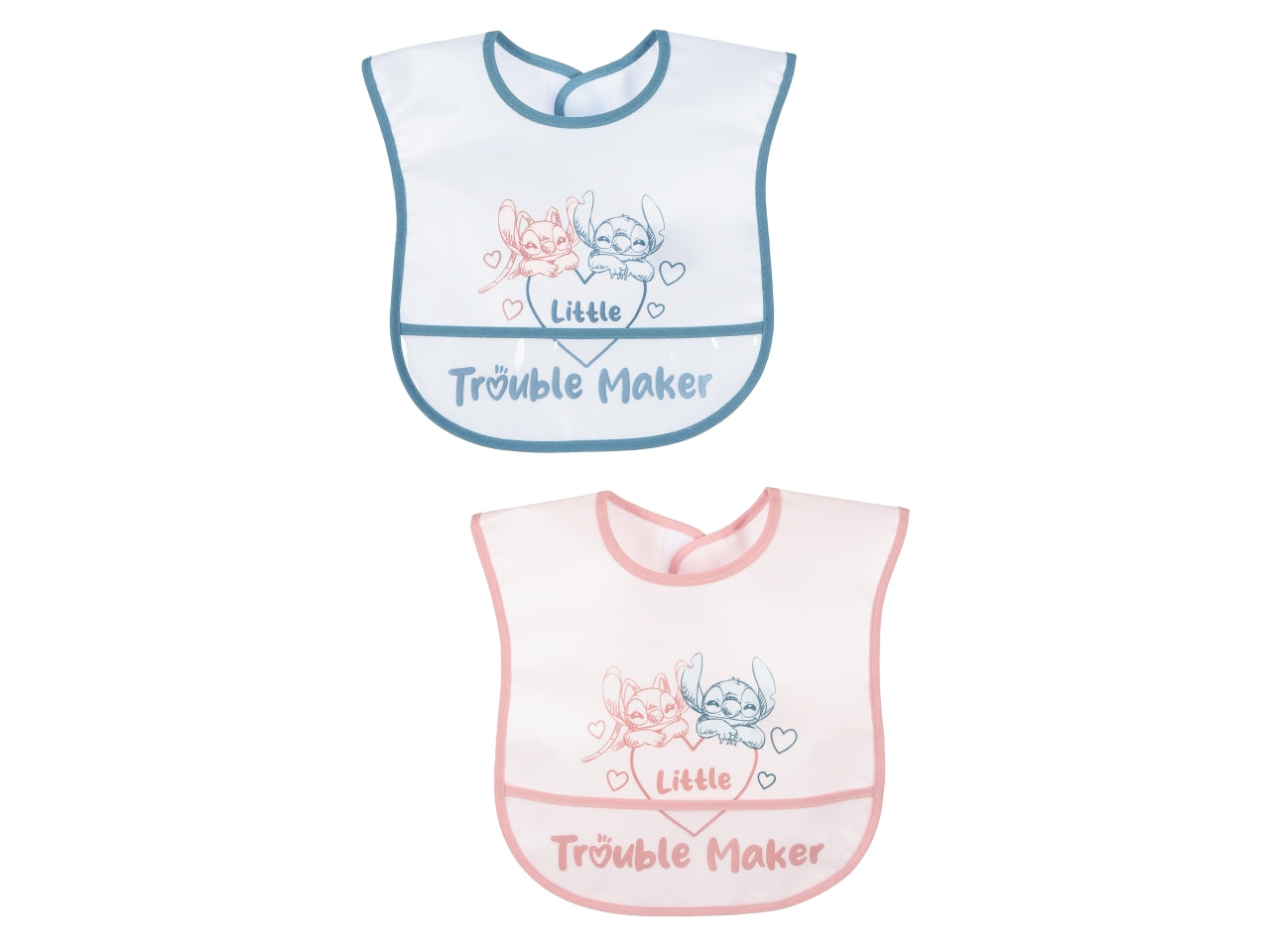 Lilo e stitch set 2 bavette 36x23,5cm