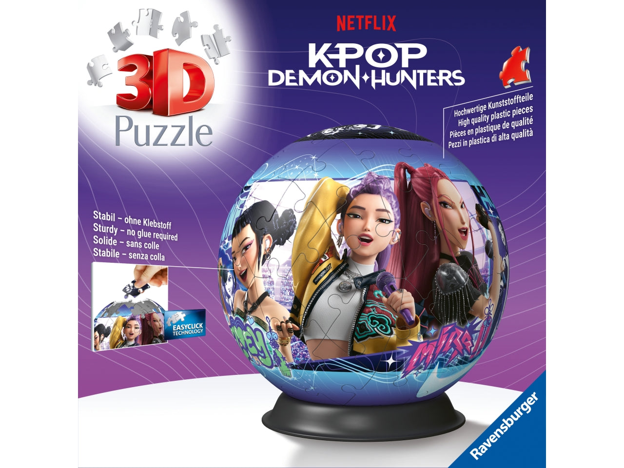 Puzzleball 72 pc - k-pop demon hunters
