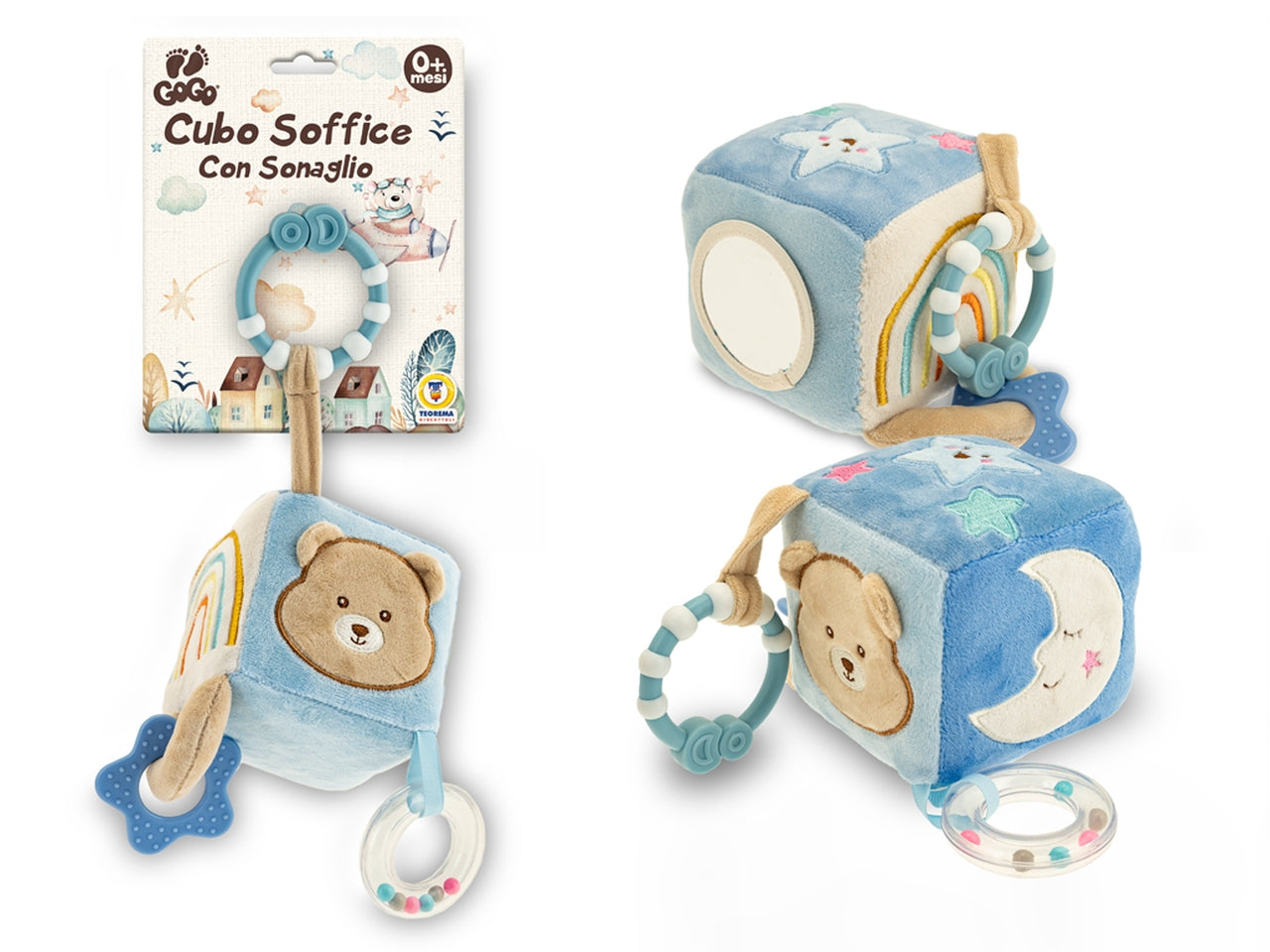 Gogo elite- cubotto sensoriale con accessori azzurro