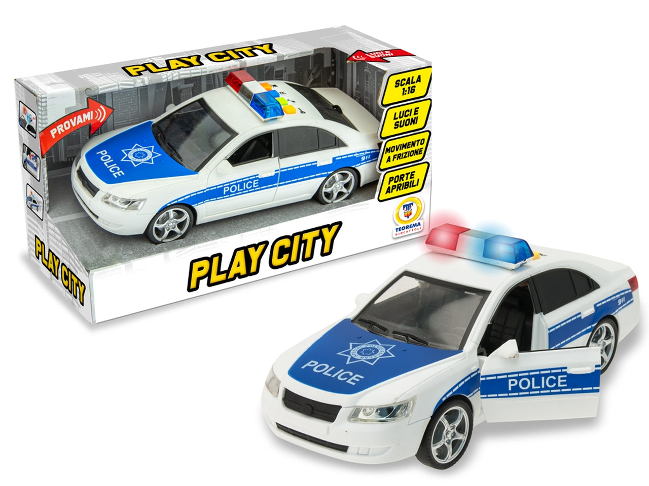 Play city - auto forze dell'ordine a frizione