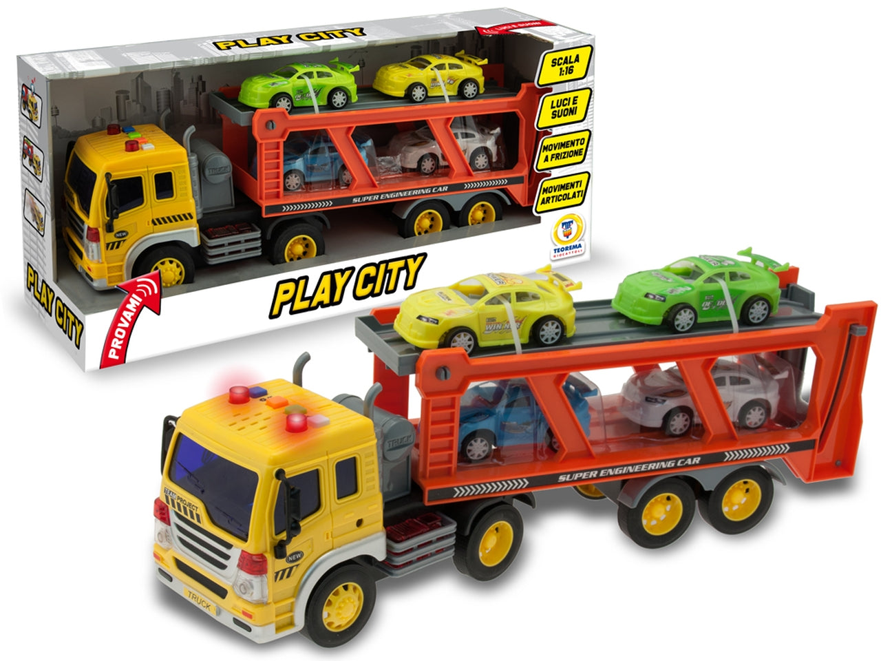 Play city - tir trasporti pesanti a frizione scala 1:16