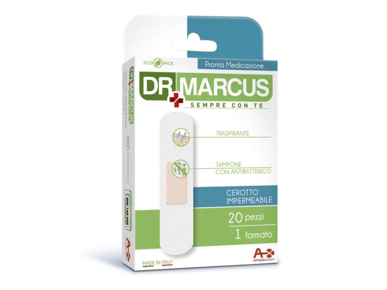Dr. marcus cerotto trasparente medicale antibatterico set da 20 cerotti