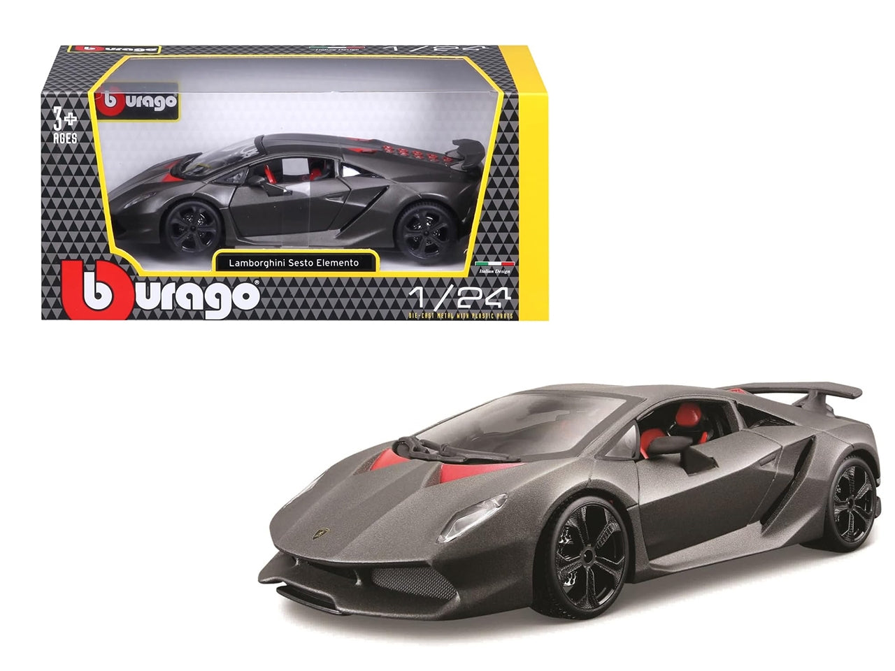 Auto Lamborghini sesto elemento scala 1:24 grey