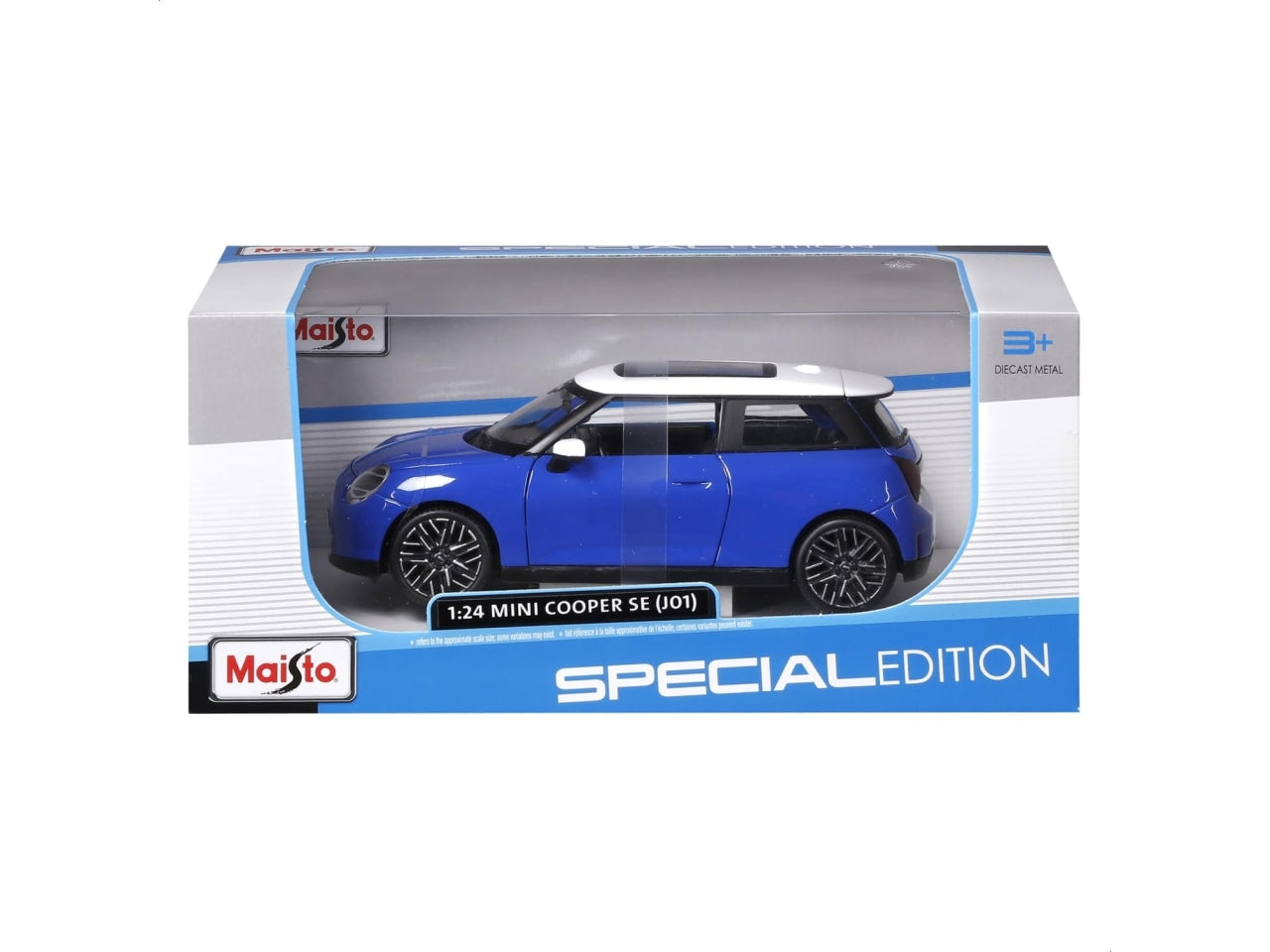 2024 mini cooper se (j01) scala1:24 blue