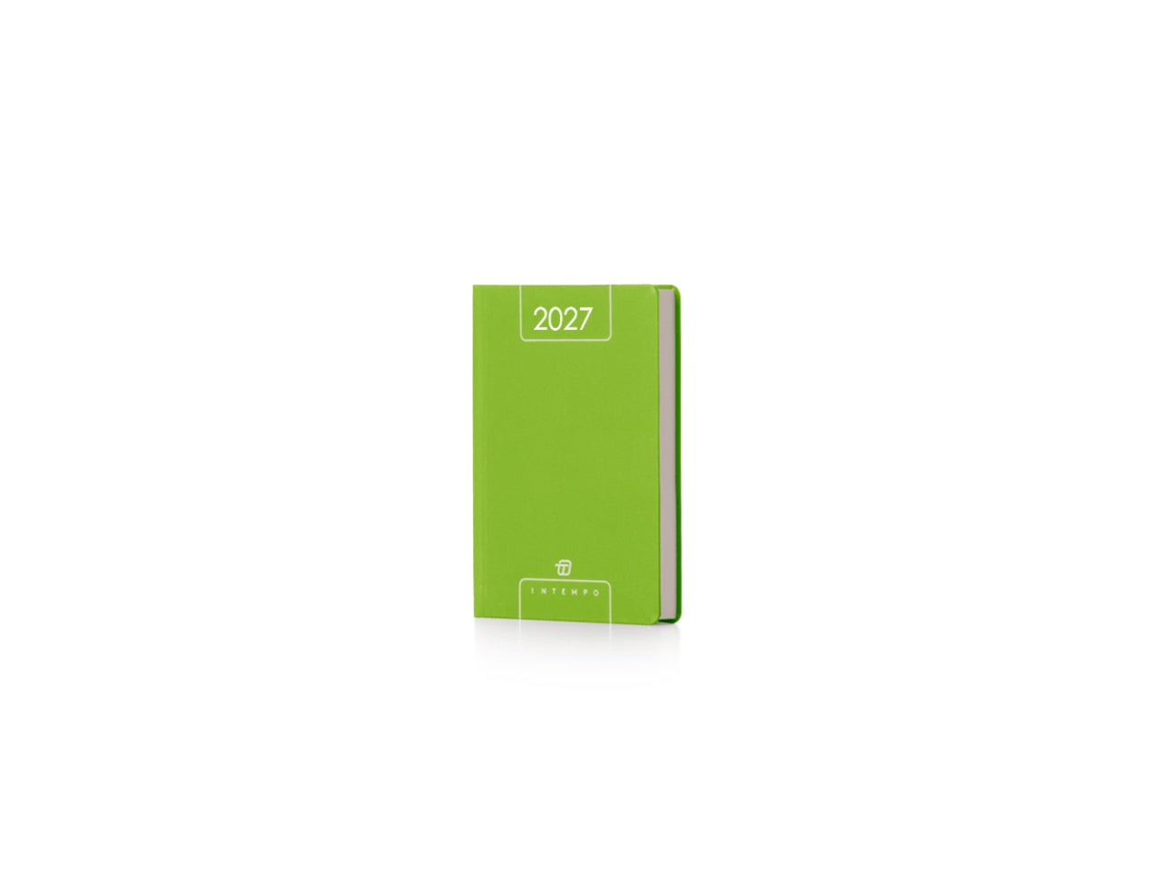 Agenda Alfa 2027 bigiornaliera 7x14cm in papercoat verde