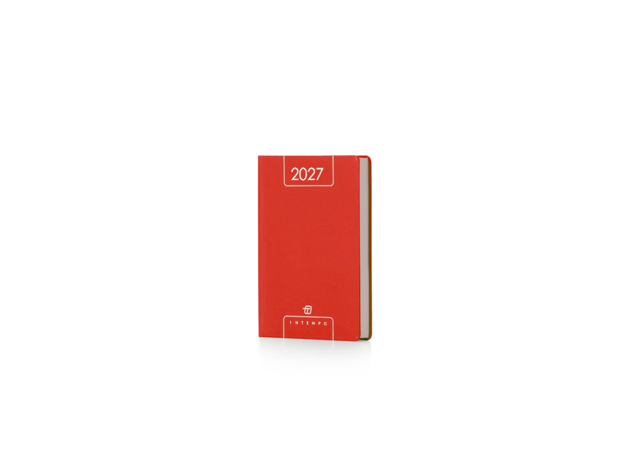 Agenda Alfa 2027 bigiornaliera 7x14cm in papercoat rosso