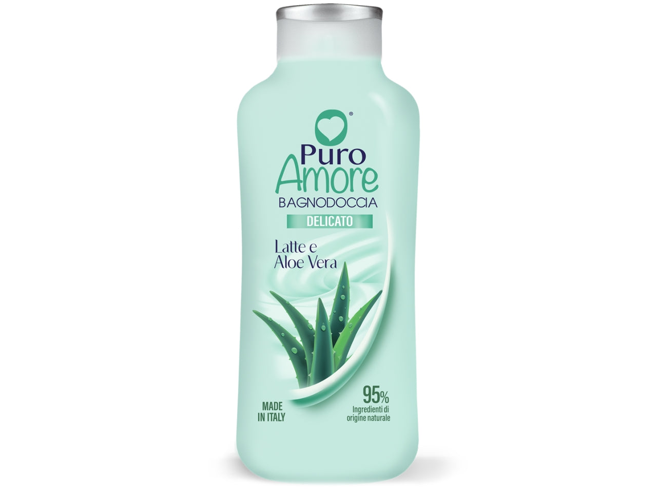 Puro Amore bagno doccia 650ml latte e aloe vera $