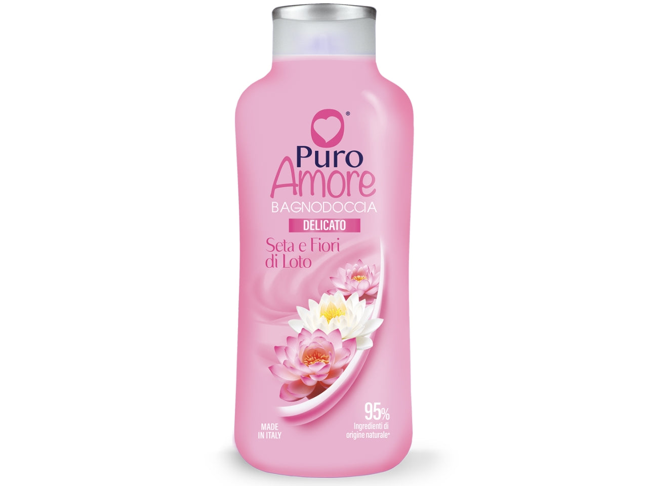 Puro Amore bagno doccia 650ml seta e fiori di loto $