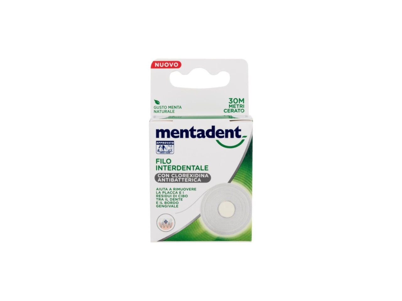 Mentadent filo interdentale 30mt cerato $