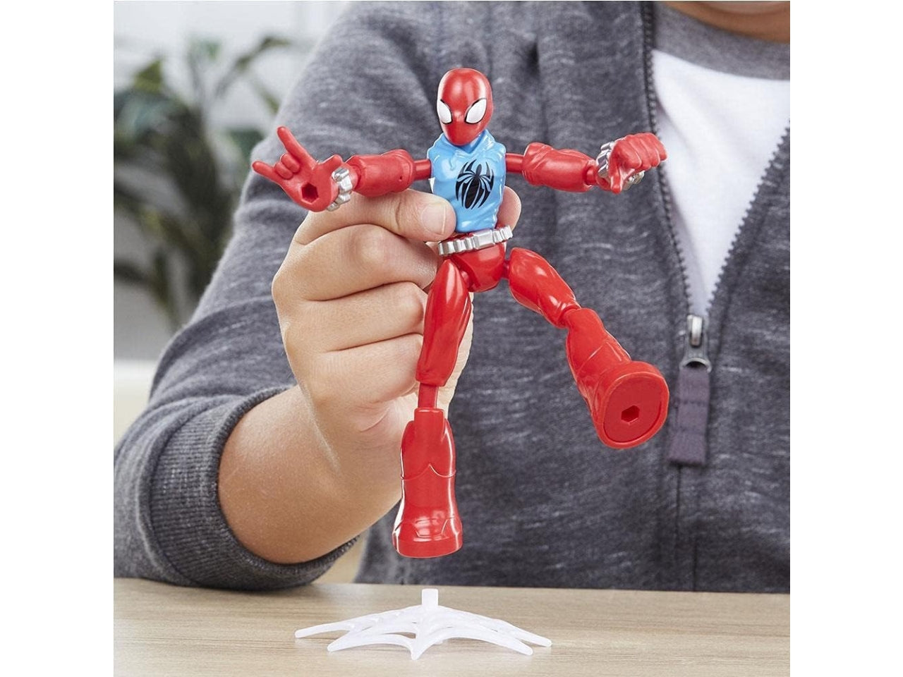 Spiderman bend and flex scarlett action figure flessibile marvel