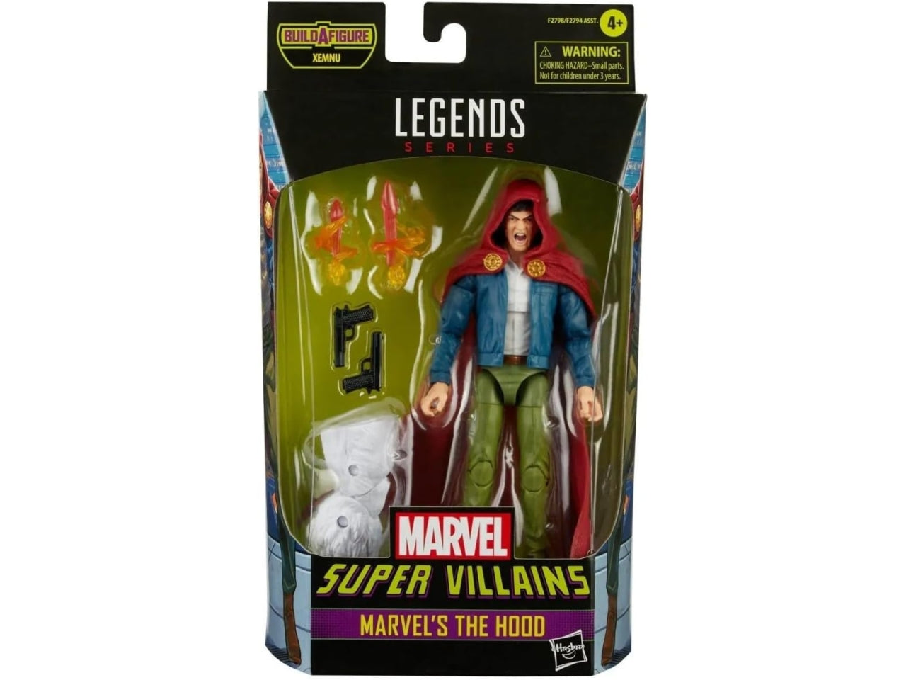 Marvel super villains hood action figure da collezione