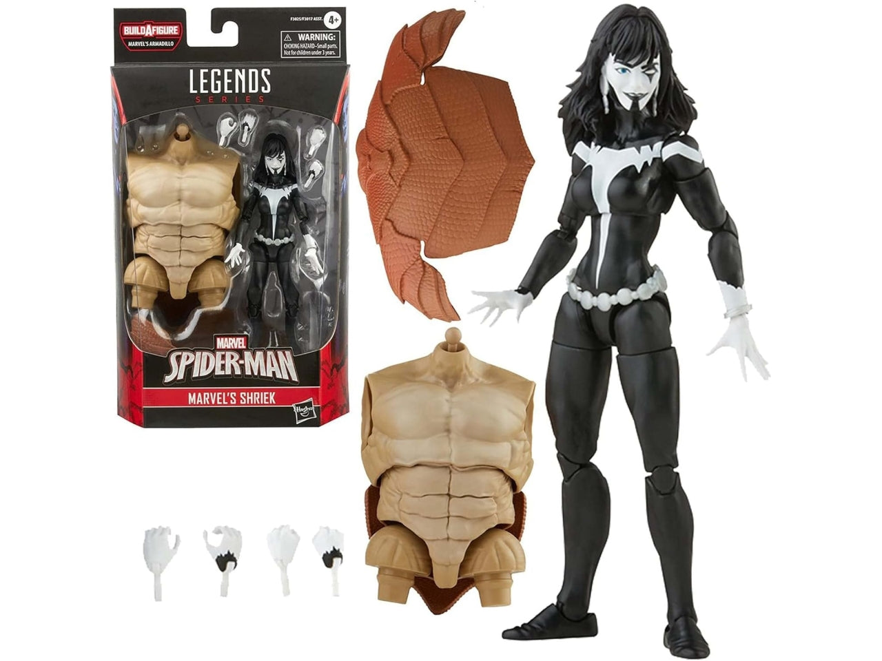 Spiderman legends shriek action figure da collezione