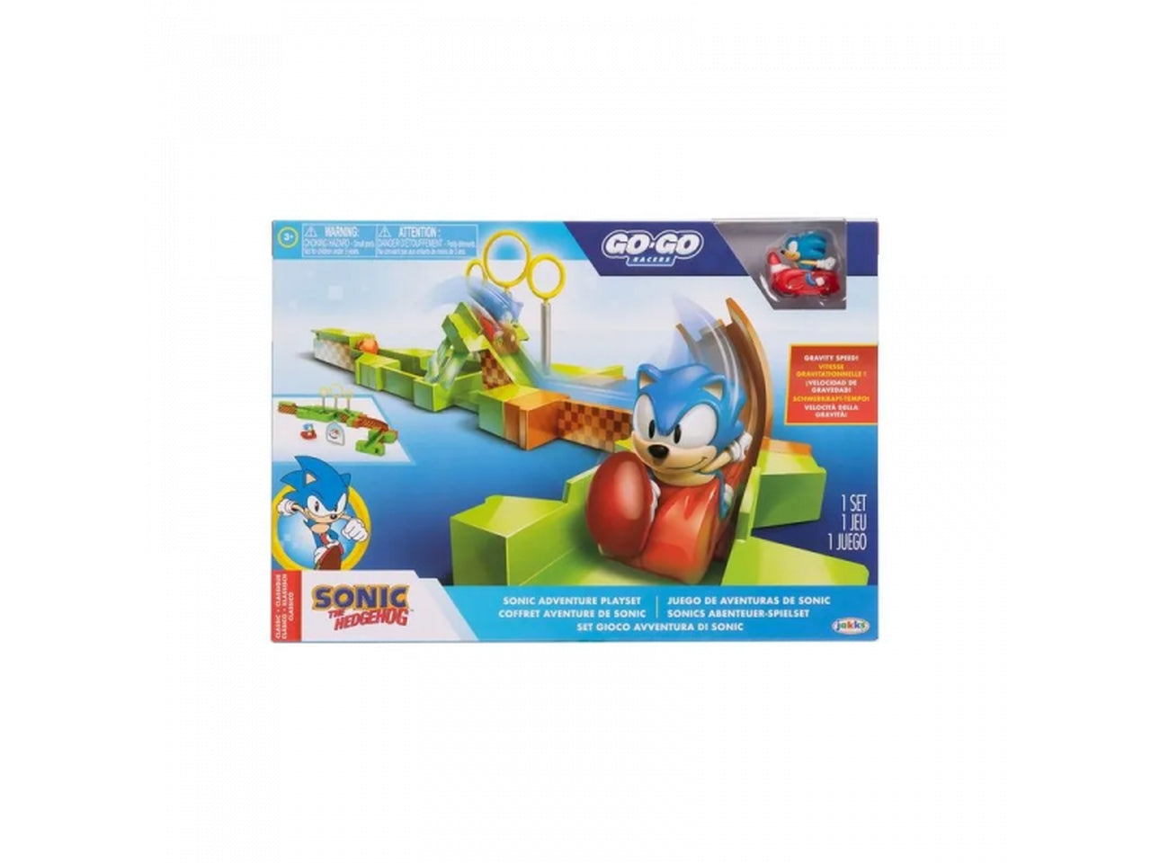 Sonic gogo rampe di lancio pista con veicolo