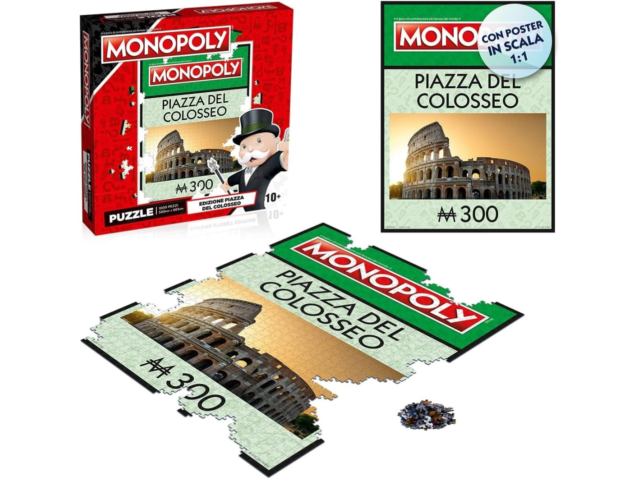 Monopoly puzzle roma gioco da tavolo