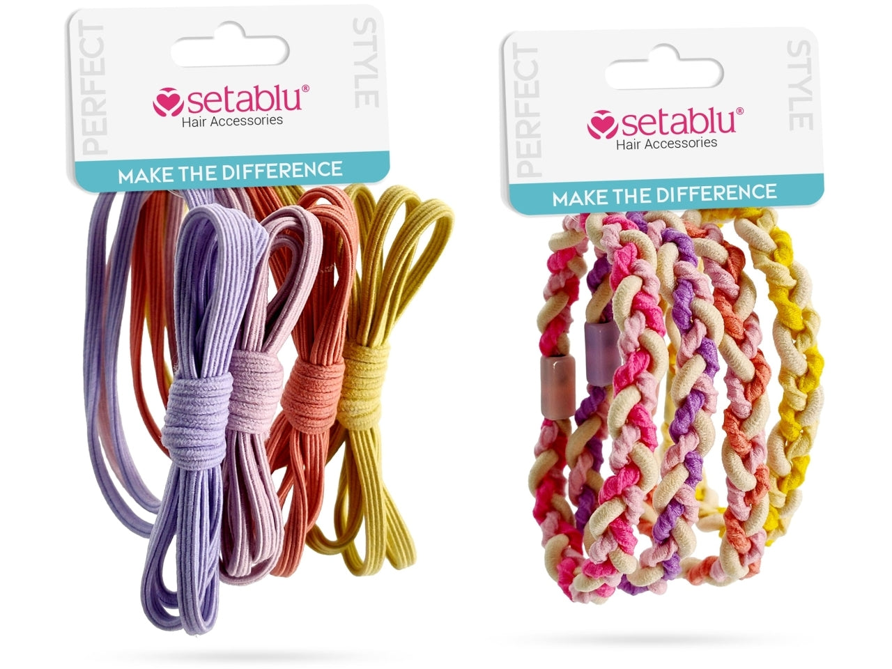 Elastici vari colori e modelli set da 4 elastici