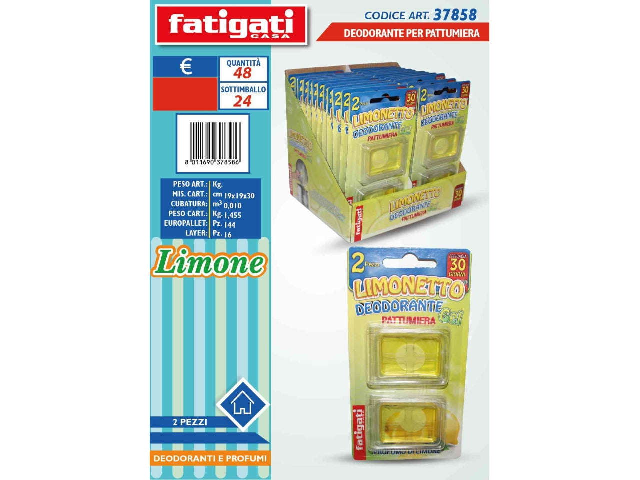 Deodorante per pattumiera limone set da 2 deodoranti