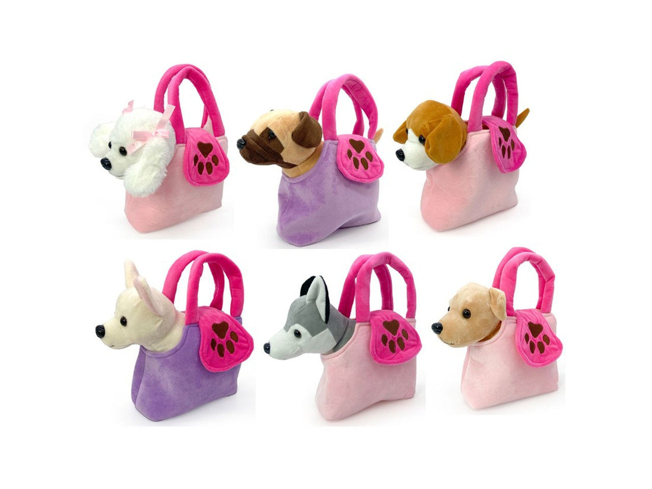 Cani 25cm 6 colori assortiti in borsetta