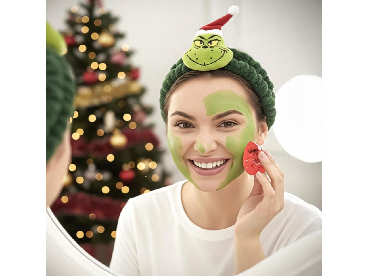 The grinch fascia da trucco in spugna