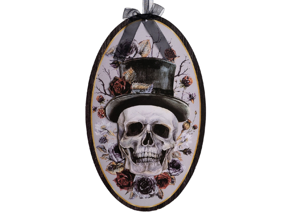 Quadro d'appendere skull lord in mdf h.35cm