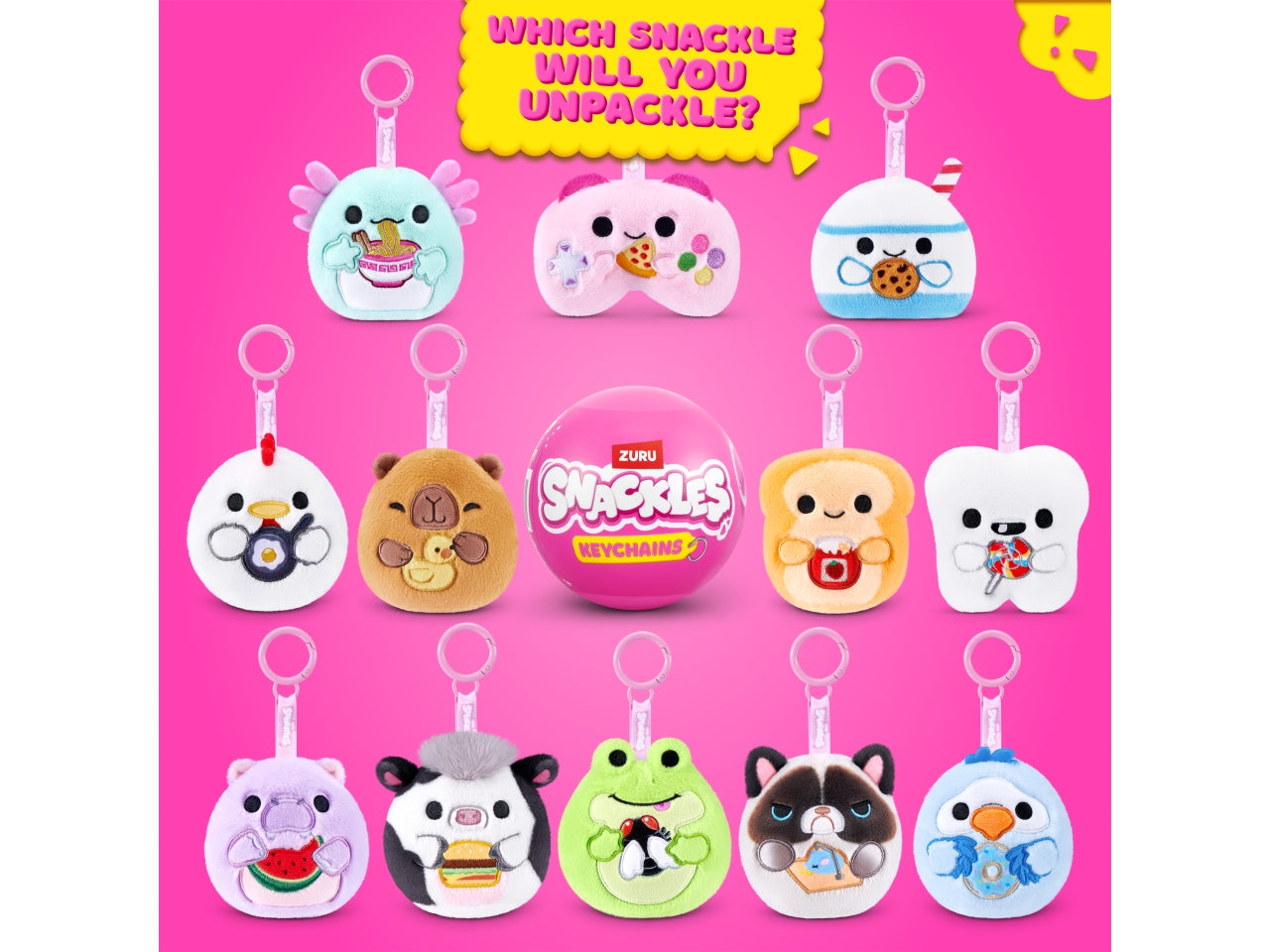 Snackles keychains s1