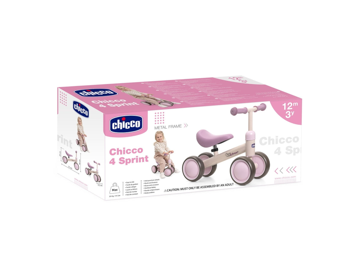Gioco cavalcabile bici 4 rosa