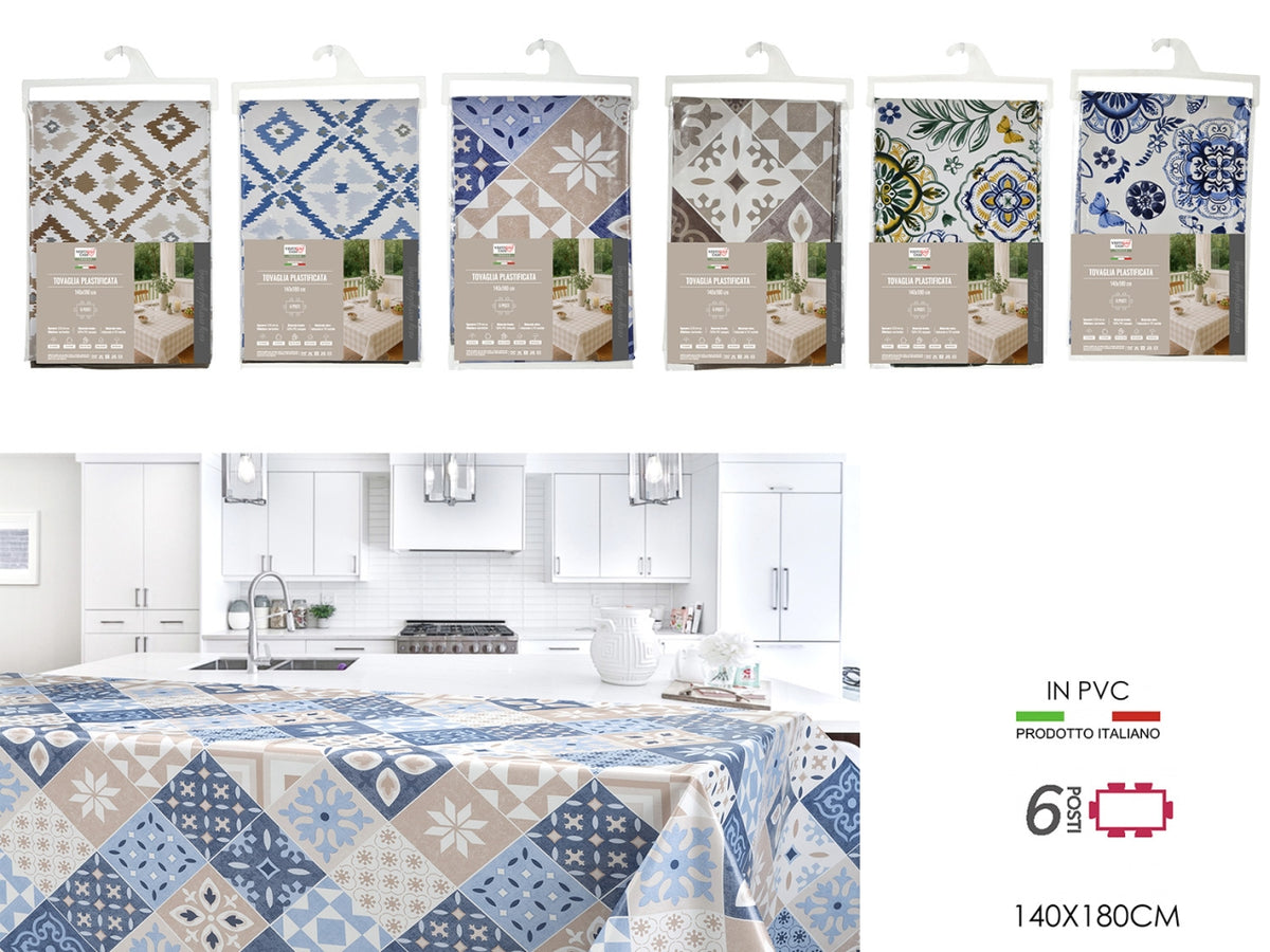 Tovaglia pvc fantasia 140x180cm, 6 assortimenti
