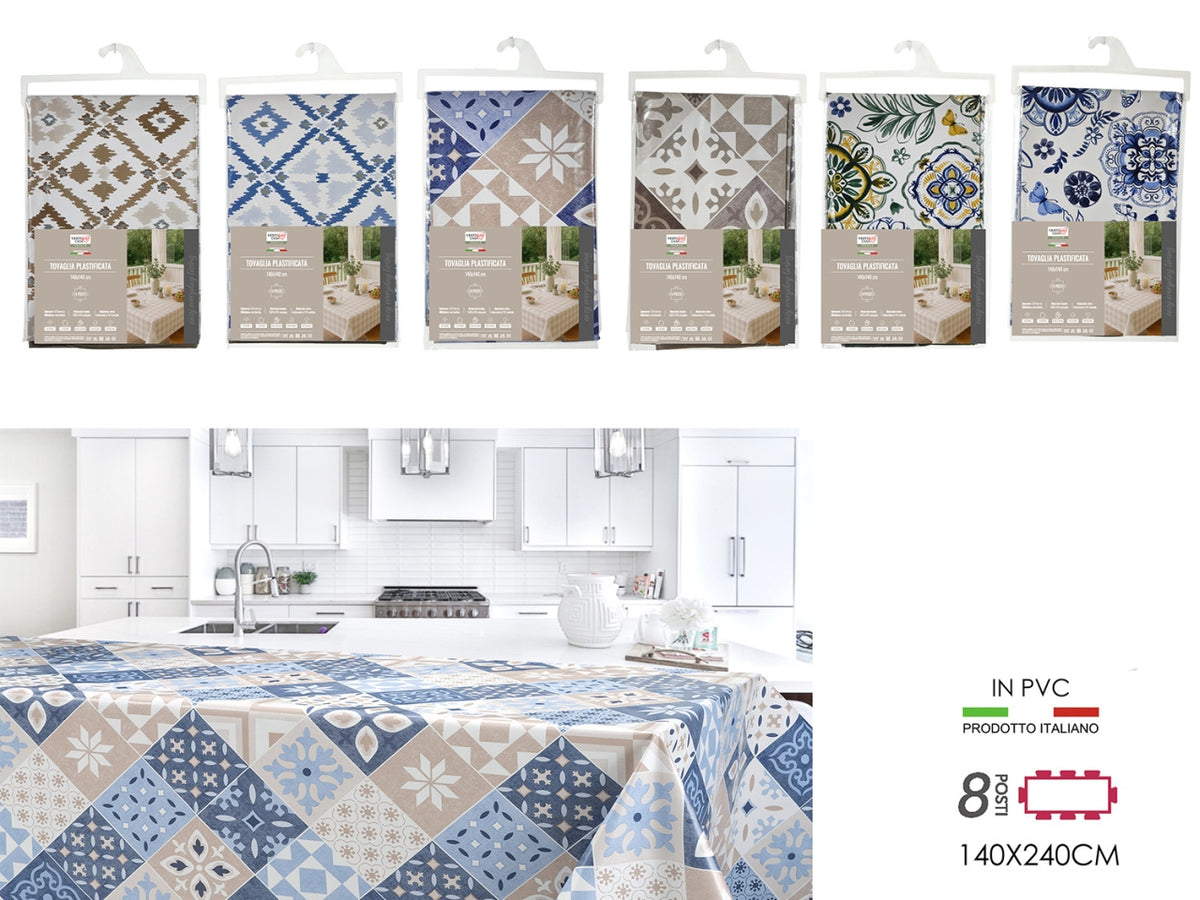 Tovaglia pvc fantasia 140x240cm, 6 assortimenti