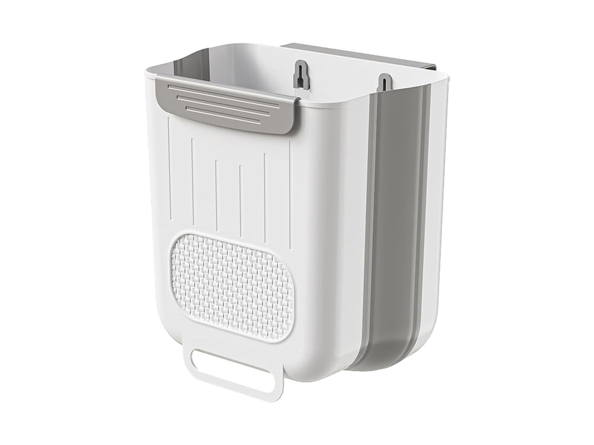 Contenitore porta organico per anta cucina estendibile bianco 25x16x27cm