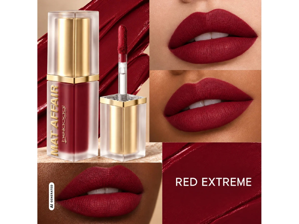 Bellaoggi mat affair, rossetto liquido effetto mat colore n° 335 red extreme