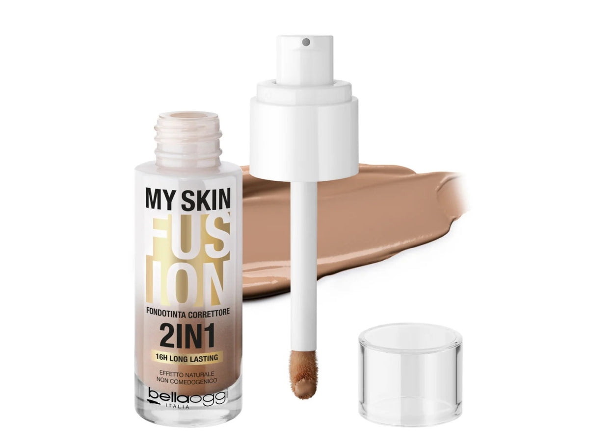 Bellaoggi my skin fusion foundcealer, fondotinta correttore n° 05w bronze