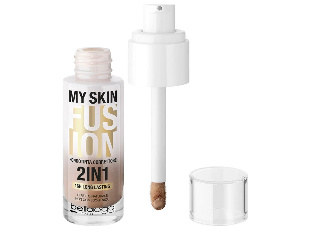 Bellaoggi my skin fusion foundcealer, fondotinta correttore n° 05w bronze