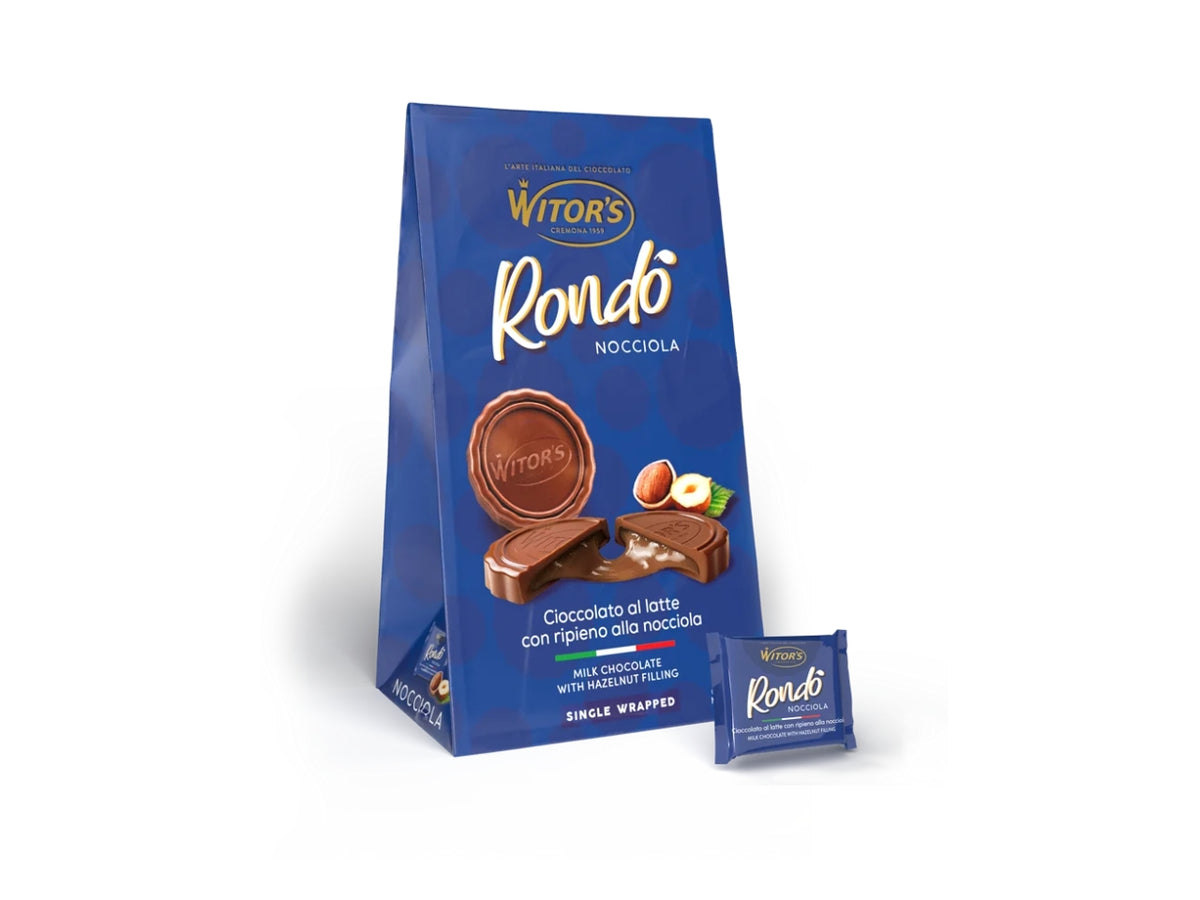 Witor's Rondo', cioccolato al latte con ripieno alla nocciola, 125gr