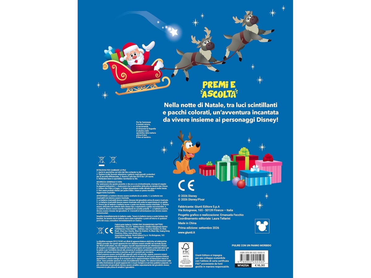 Libro natale oh oh premi e ascolta 10 tasti