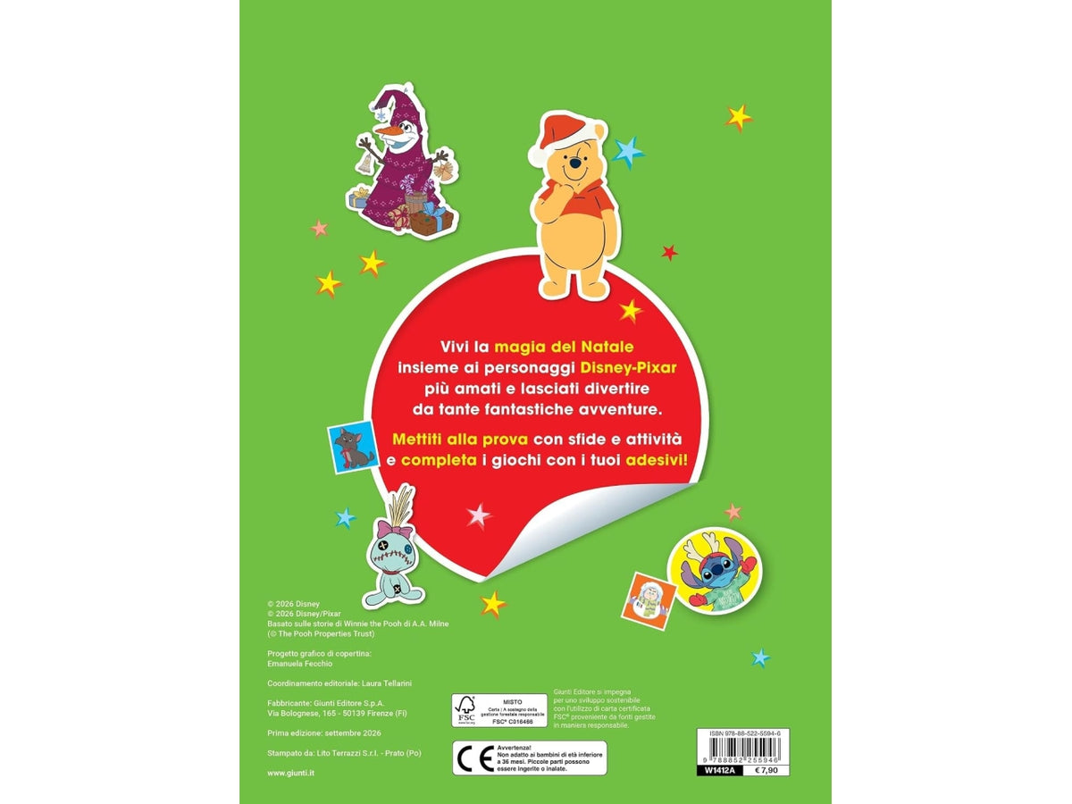 Libro natale 500 sticker disney